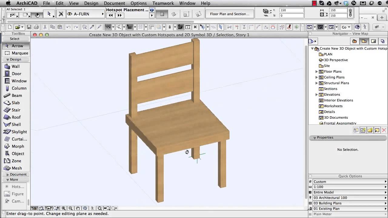 3d archicad objects